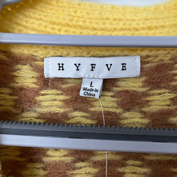 Brown & Yellow Striped Crop Sweater - Picture 2 of 4